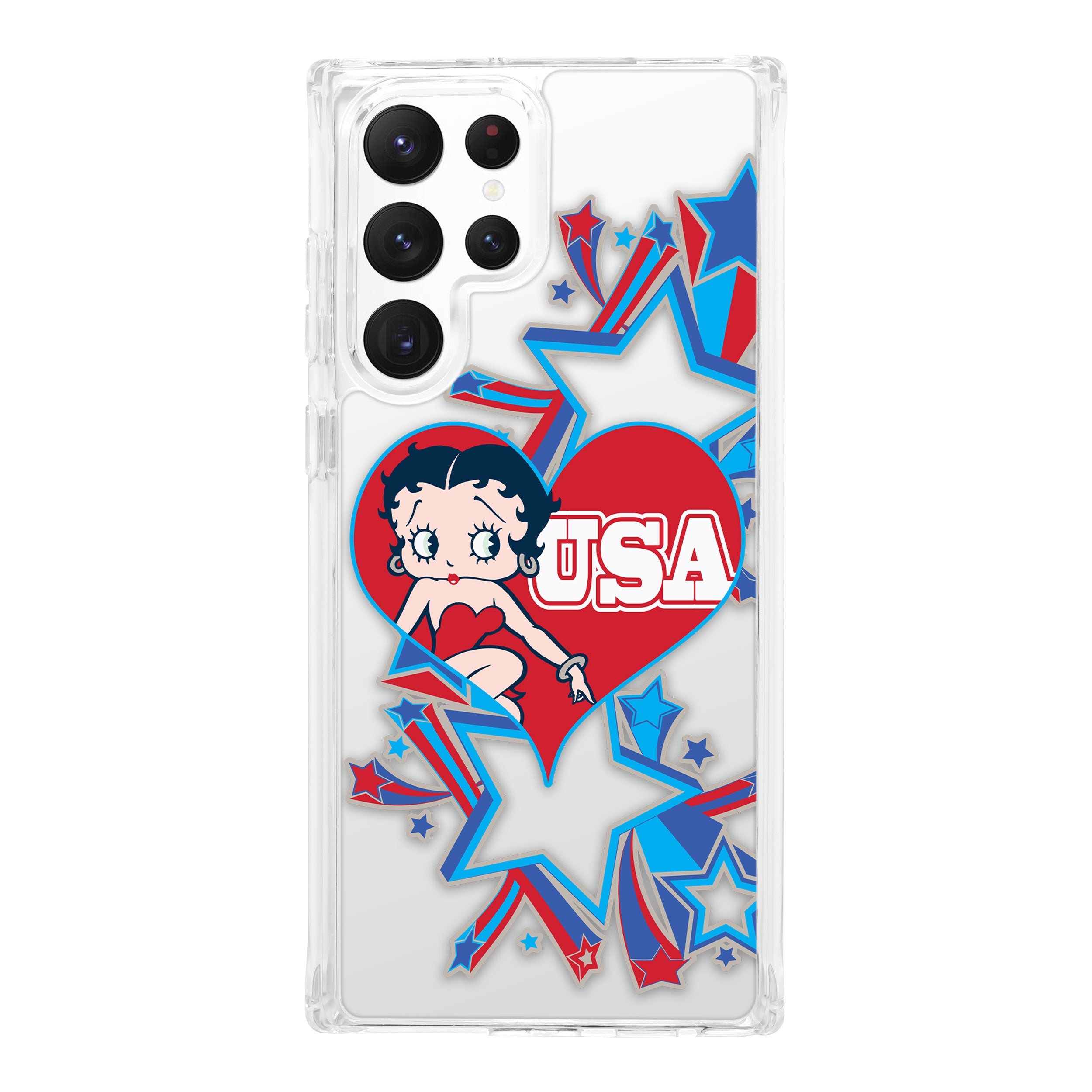 Betty Boop Red White & Boop HD Samsung Galaxy S24 Phone Case