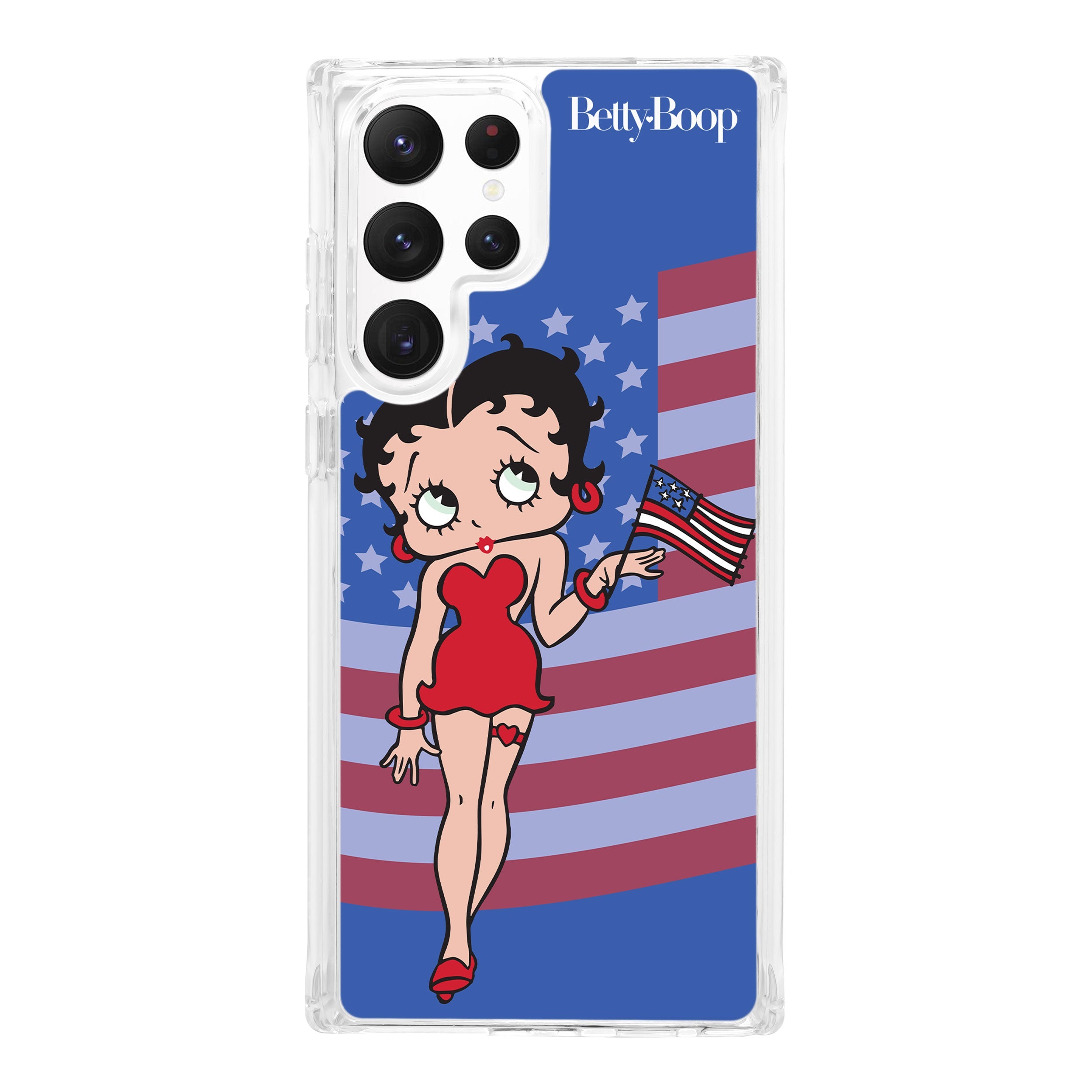 Betty Boop Red White & Boop HD Samsung Galaxy S24 Phone Case