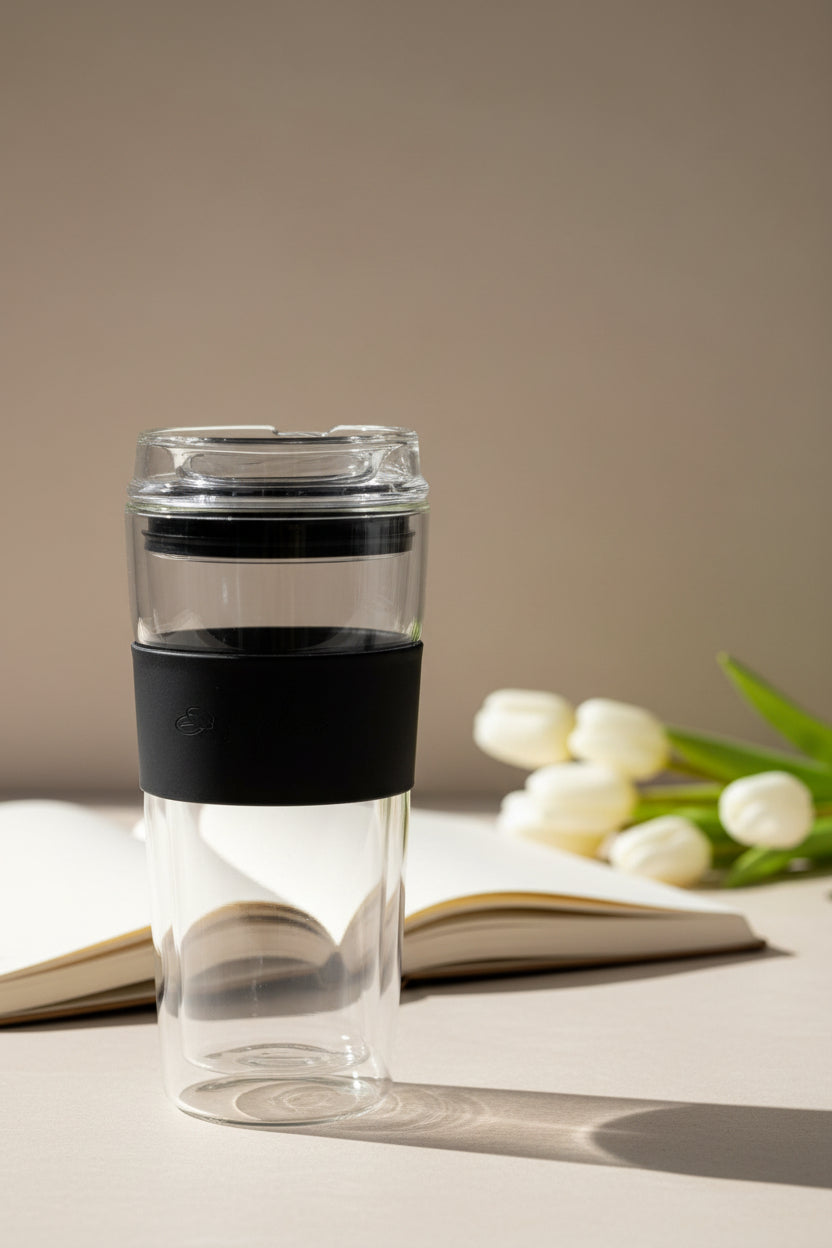 SipLux® Glass Travel Cup