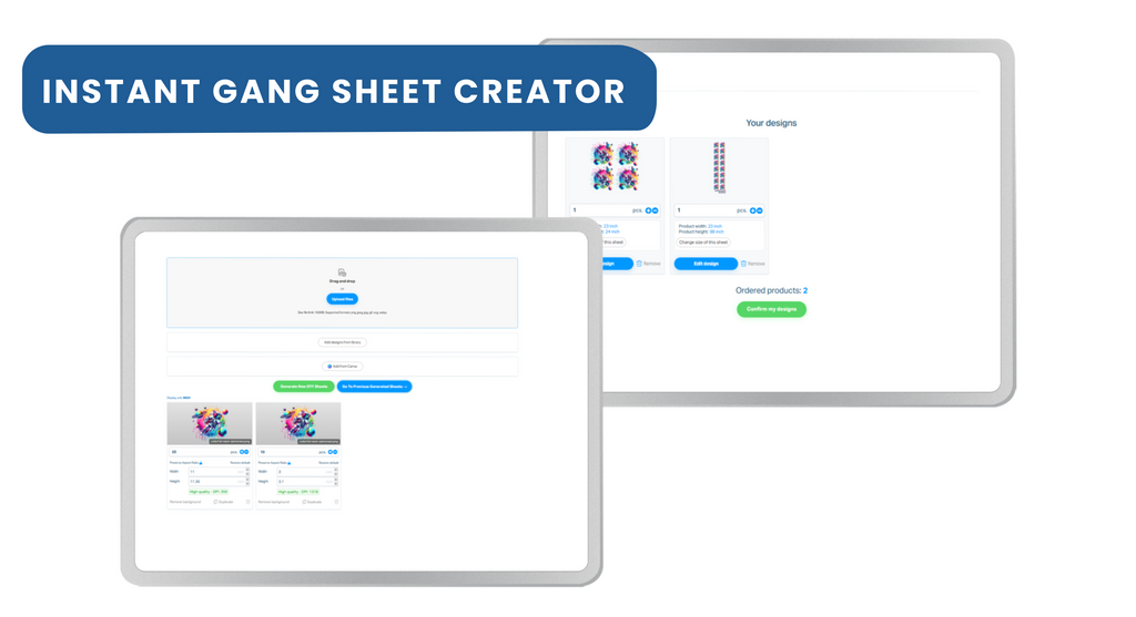 DTF 23 inch Instant Automatic Gang Sheet Creator