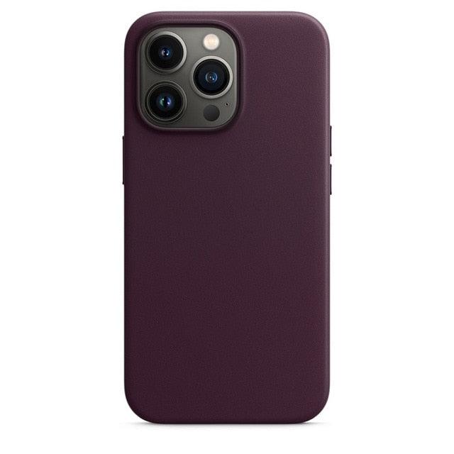 Luxury Colorful Leather With Magnetic Case For iPhone 13 12 14Pro Max 13/12/14Pro For  Wireless Charging Cover Designed for iPhone 14 Pro Max Case Silicone Shockproof Slim Thin Phone Case for iPhone