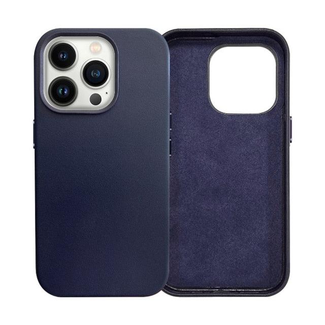 Luxury Colorful Leather With Magnetic Case For iPhone 13 12 14Pro Max 13/12/14Pro For  Wireless Charging Cover Designed for iPhone 14 Pro Max Case Silicone Shockproof Slim Thin Phone Case for iPhone