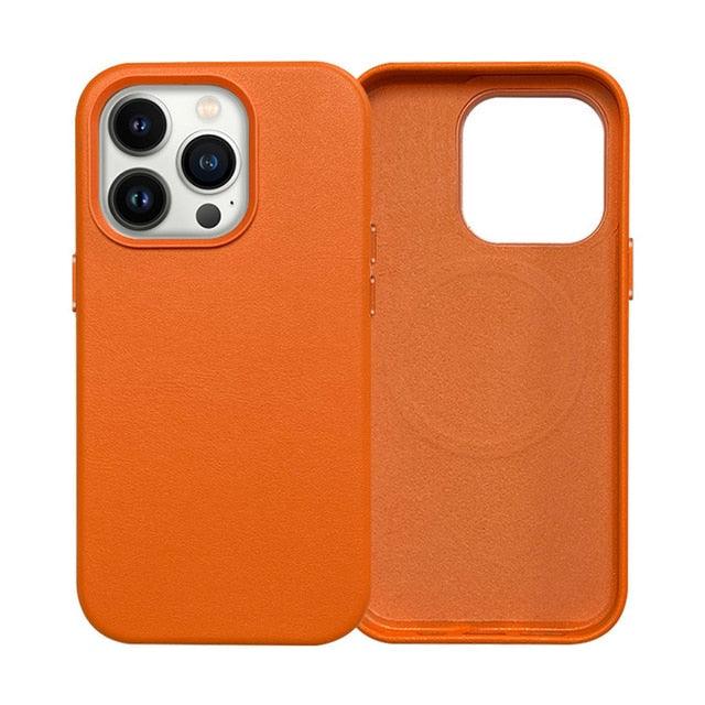 Luxury Colorful Leather With Magnetic Case For iPhone 13 12 14Pro Max 13/12/14Pro For  Wireless Charging Cover Designed for iPhone 14 Pro Max Case Silicone Shockproof Slim Thin Phone Case for iPhone