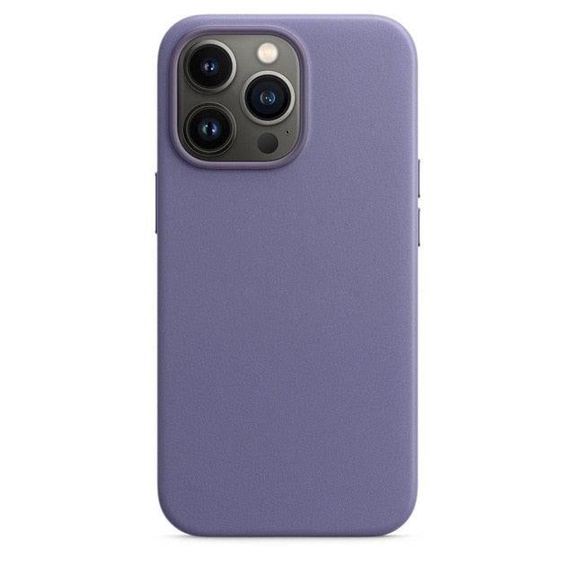 Luxury Colorful Leather With Magnetic Case For iPhone 13 12 14Pro Max 13/12/14Pro For  Wireless Charging Cover Designed for iPhone 14 Pro Max Case Silicone Shockproof Slim Thin Phone Case for iPhone
